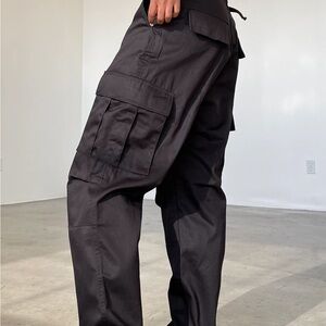 Local European Black Cargo Pants